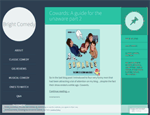 Tablet Screenshot of brightcomedy.wordpress.com