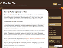 Tablet Screenshot of coffeeforyou.wordpress.com