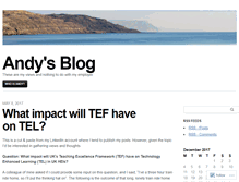 Tablet Screenshot of andyramsden.wordpress.com