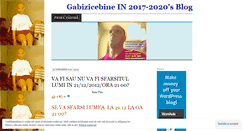 Desktop Screenshot of gabizicebine.wordpress.com
