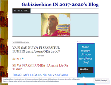 Tablet Screenshot of gabizicebine.wordpress.com