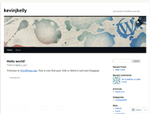 Tablet Screenshot of kevinjkelly.wordpress.com