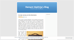 Desktop Screenshot of hmakhija.wordpress.com