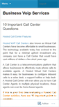 Mobile Screenshot of businessvoipservices.wordpress.com