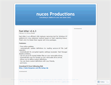 Tablet Screenshot of nucos.wordpress.com