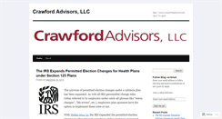 Desktop Screenshot of crawfordadvisors.wordpress.com