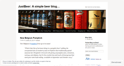 Desktop Screenshot of justbeer.wordpress.com