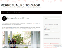 Tablet Screenshot of perpetualrenovator.wordpress.com