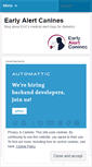 Mobile Screenshot of earlyalert.wordpress.com