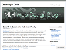 Tablet Screenshot of mlhwebdesign.wordpress.com