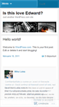 Mobile Screenshot of isthisloveedward.wordpress.com