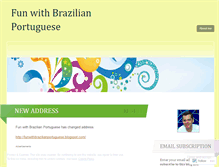 Tablet Screenshot of funwithbrazilianportuguese.wordpress.com