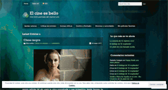 Desktop Screenshot of elcineesbello.wordpress.com