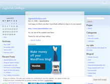 Tablet Screenshot of jigneshdodiya.wordpress.com