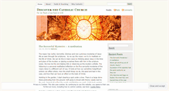 Desktop Screenshot of discovercatholic.wordpress.com