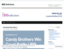 Tablet Screenshot of ibbsolicitors.wordpress.com