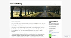Desktop Screenshot of benedettiblog.wordpress.com