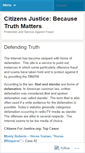 Mobile Screenshot of citizensjustice.wordpress.com