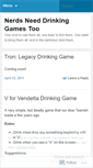 Mobile Screenshot of nerdsneeddrinkinggamestoo.wordpress.com