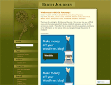 Tablet Screenshot of birthjourneydoulas.wordpress.com