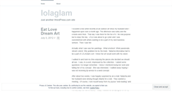 Desktop Screenshot of lolaglam.lolaglam.wordpress.com