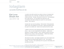 Tablet Screenshot of lolaglam.lolaglam.wordpress.com