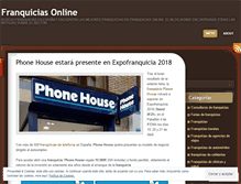 Tablet Screenshot of franquiciasonline.wordpress.com