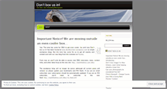 Desktop Screenshot of dontboxmein.wordpress.com