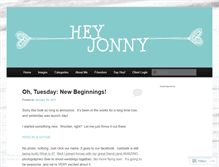 Tablet Screenshot of heyjonny.wordpress.com
