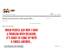 Tablet Screenshot of criticalape.wordpress.com