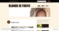 Desktop Screenshot of blondeintokyo.wordpress.com