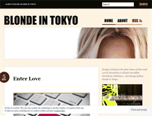 Tablet Screenshot of blondeintokyo.wordpress.com