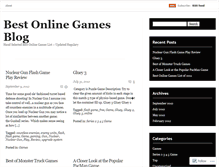 Tablet Screenshot of bestonlinegamesx.wordpress.com