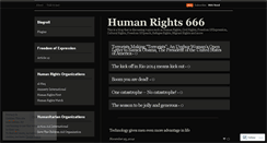 Desktop Screenshot of humanrights666.wordpress.com