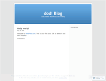 Tablet Screenshot of dodikuswono.wordpress.com