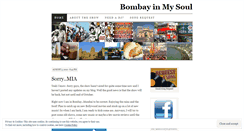 Desktop Screenshot of bombayinmysoul.wordpress.com