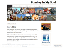 Tablet Screenshot of bombayinmysoul.wordpress.com