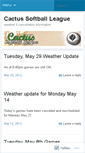 Mobile Screenshot of cactussoftball.wordpress.com