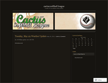 Tablet Screenshot of cactussoftball.wordpress.com