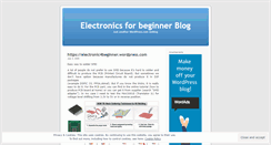 Desktop Screenshot of electronic4beginner.wordpress.com