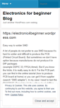 Mobile Screenshot of electronic4beginner.wordpress.com