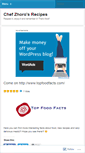 Mobile Screenshot of chefzhoro.wordpress.com