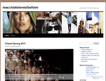 Tablet Screenshot of macchiatolovesfashion.wordpress.com