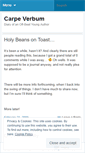 Mobile Screenshot of carpeverbum.wordpress.com