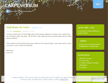 Tablet Screenshot of carpeverbum.wordpress.com