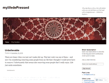 Tablet Screenshot of mylifedepressed.wordpress.com
