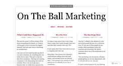 Desktop Screenshot of ontheballmarketing.wordpress.com