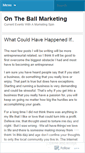 Mobile Screenshot of ontheballmarketing.wordpress.com