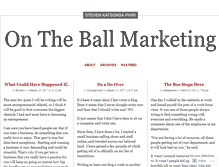 Tablet Screenshot of ontheballmarketing.wordpress.com