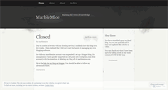 Desktop Screenshot of marblemice.wordpress.com